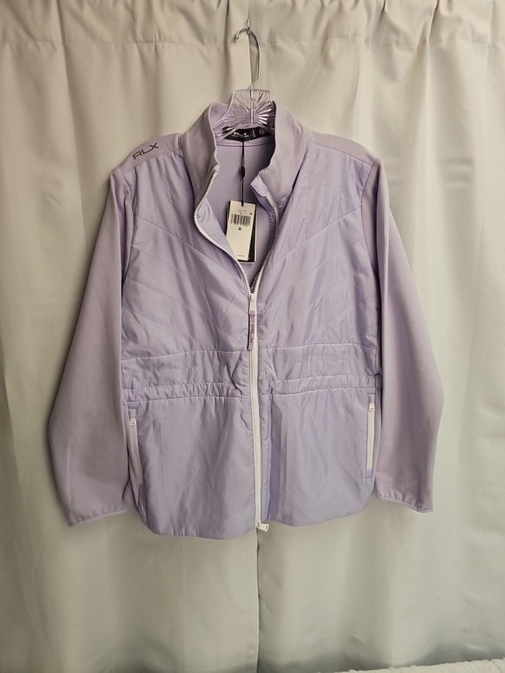 Ralph Lauren RLX Lavender Quilted-Front Utility Jacket